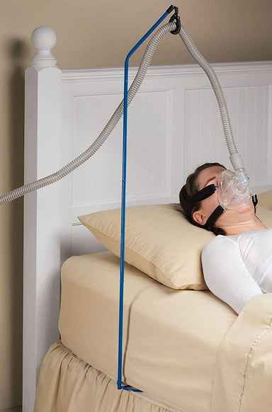 Soporte de manguera de CPAP para cama